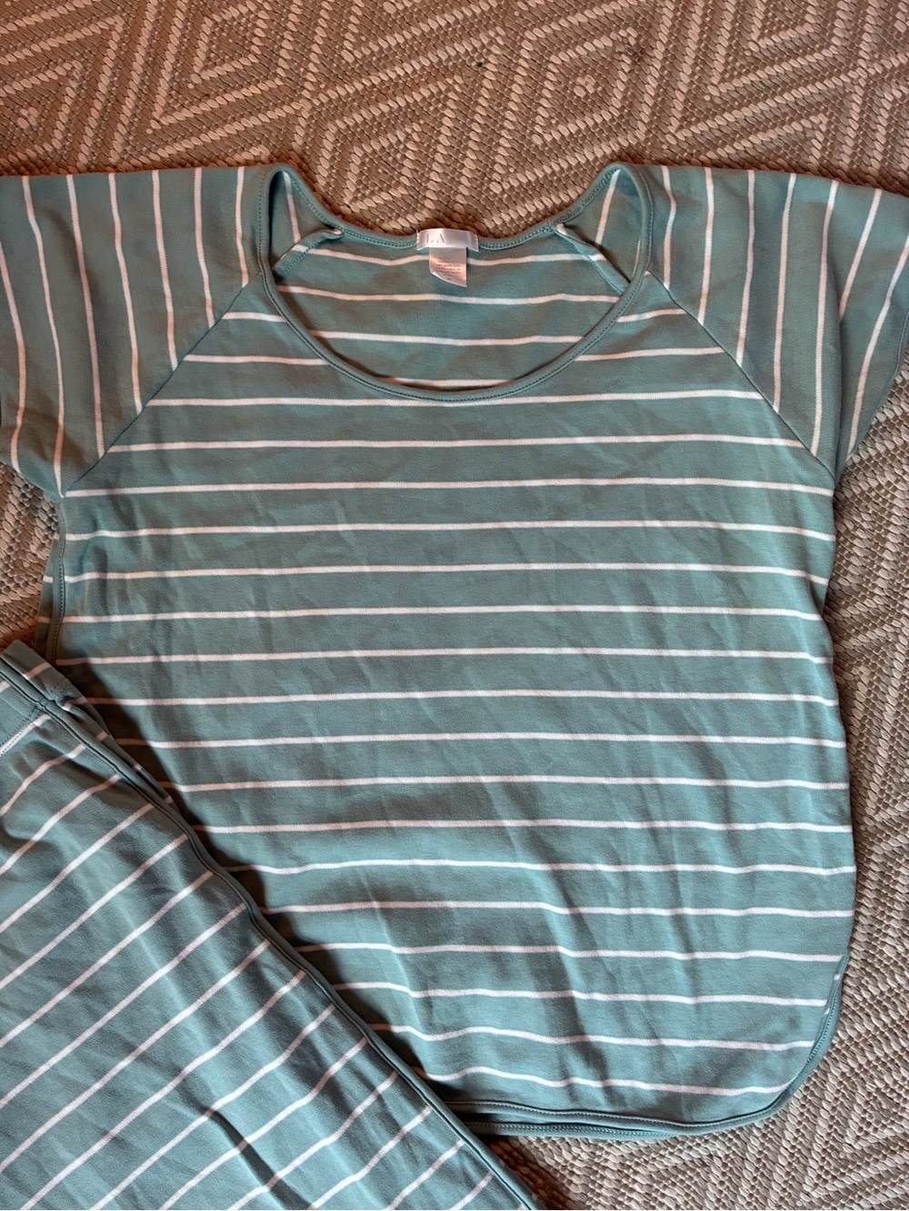 Lake Women’s bluish green Striped Pajama Set Size XS